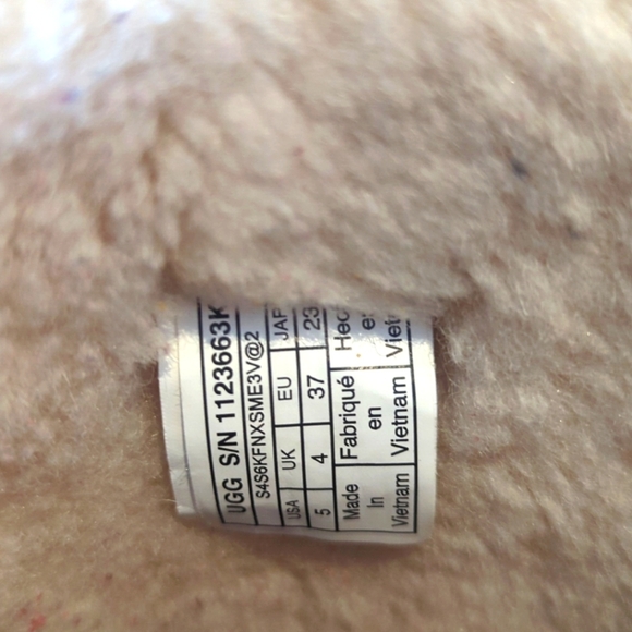 Girls Ugg Cozy Pink Glitter Kids Boots - Size 5 In Good Condition - Picture 3 of 5